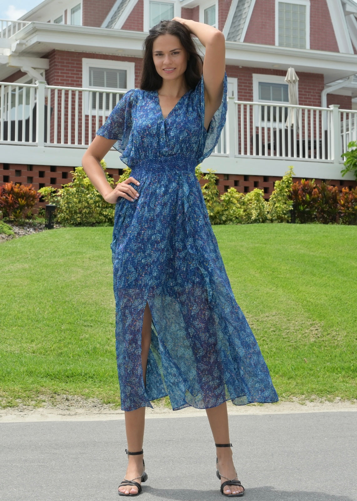 ALYA DRESS BLUE