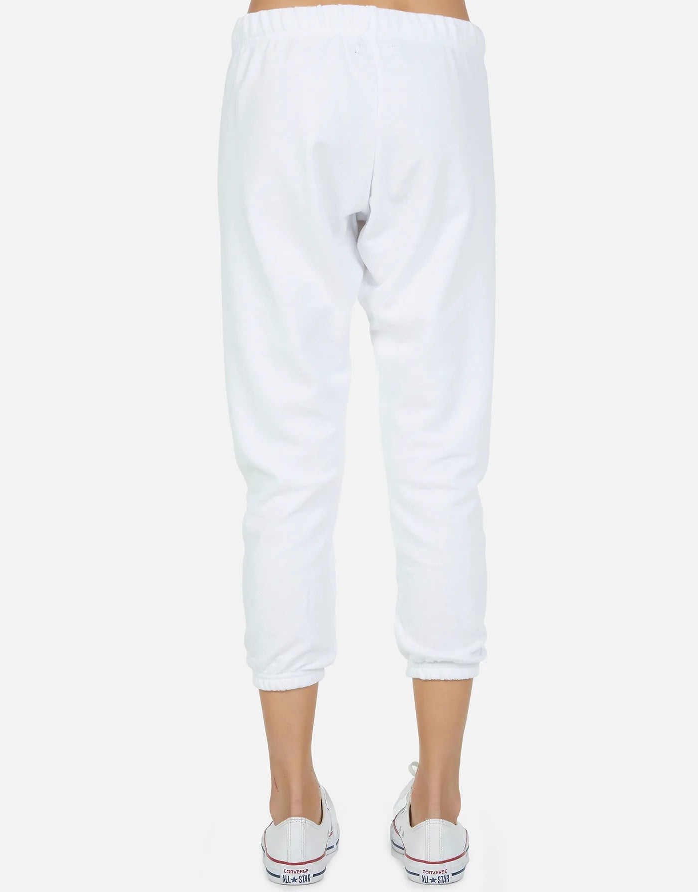 NATE CROPPED SWEATPANTS WHITE