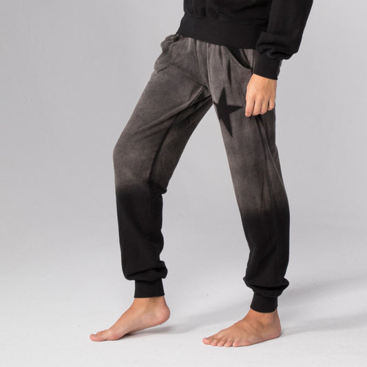 STAR STENCIL SWEATPANTS CHARCOAL