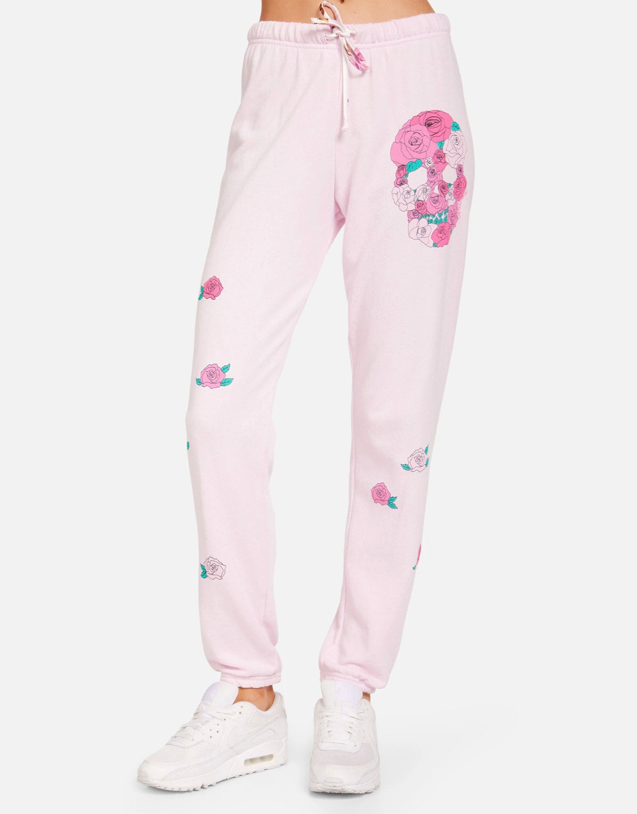 XENA PINK SKULL SWEATPANTS