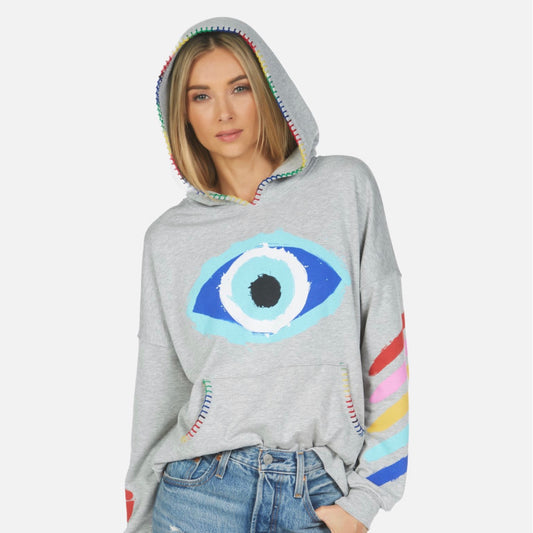 HOODIE RAYA EYE GREY