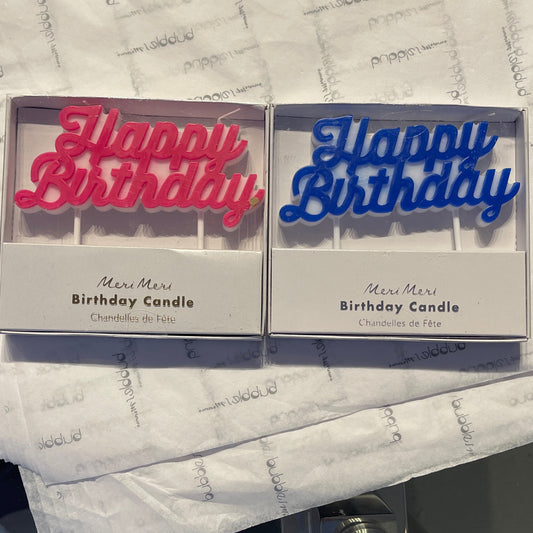MERI MERI HAPPY BIRTHDAY CANDLE