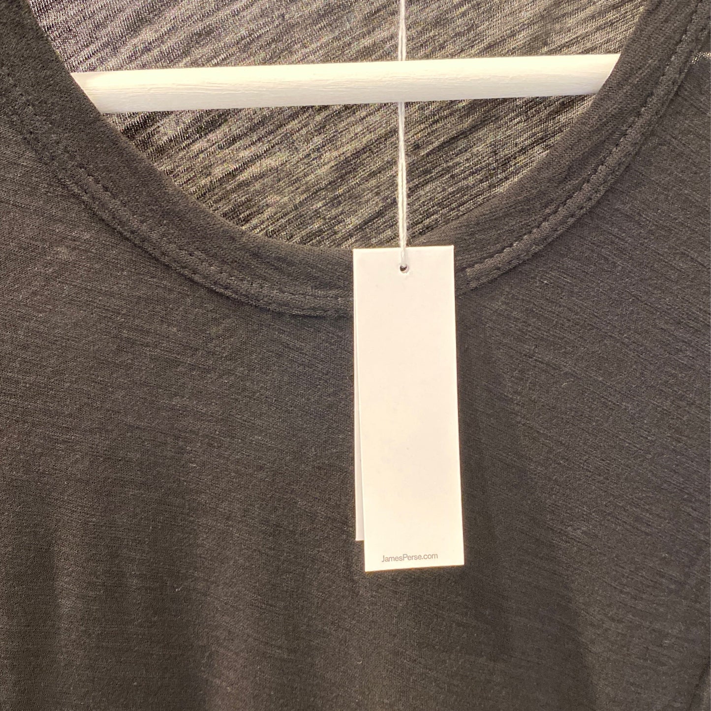 WUA3361l/Sblack crew tee White james perse
