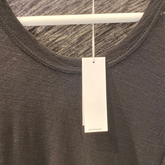 WUA3361l/Sblack crew tee White james perse