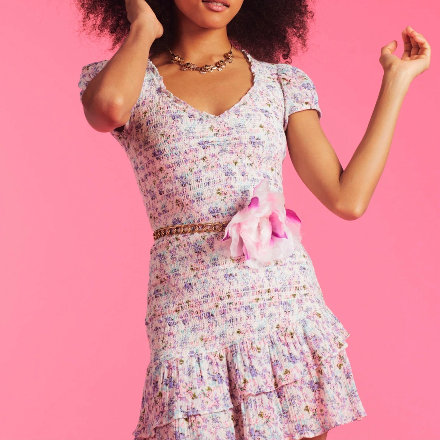 TREVOR MINI DRESS POSITANO BLUE