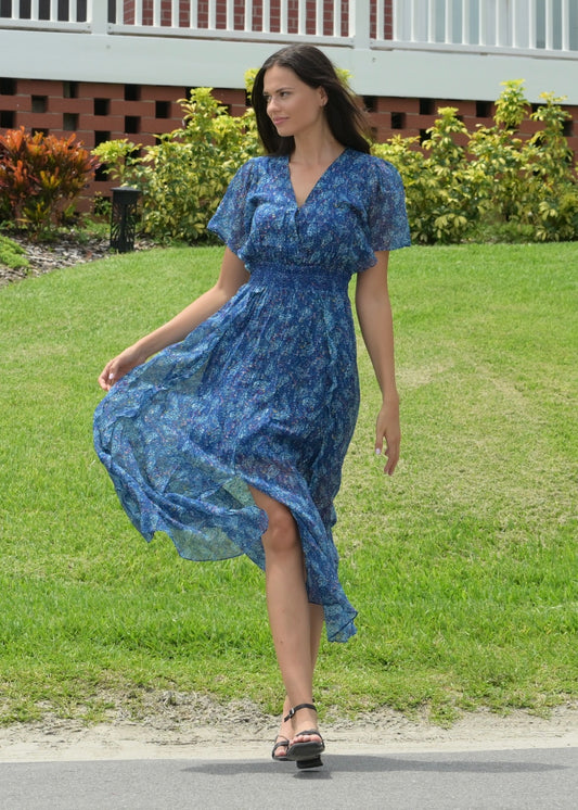ALYA DRESS BLUE
