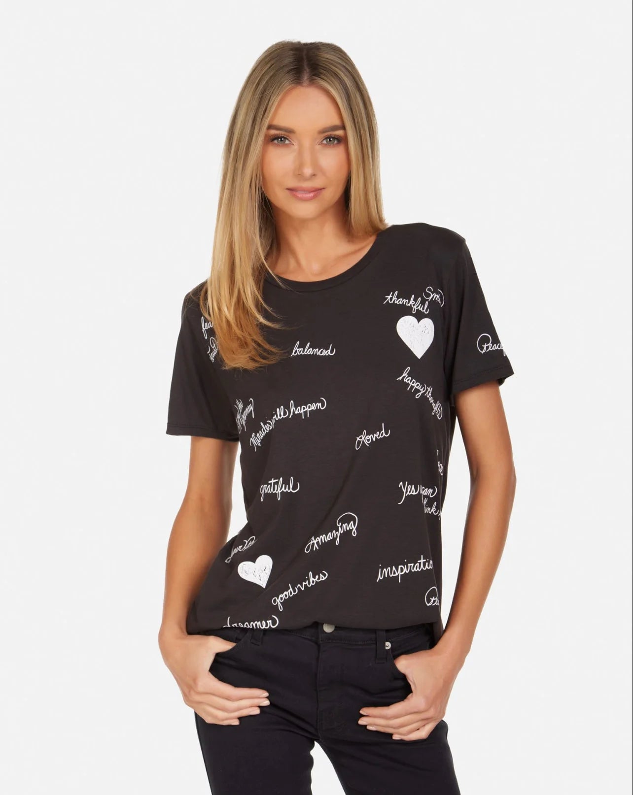 HAPPY THOUGHTS TEE BLACK