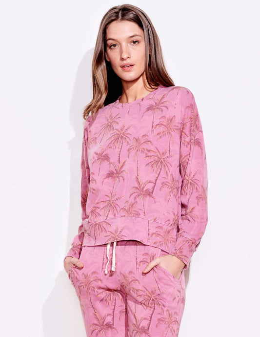 PALM SWEATSHIRT ROSE