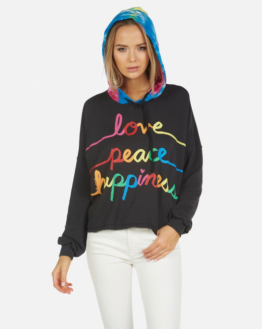 NEW ARRIVAL HOODIE TABITHA  LOVE BLACK