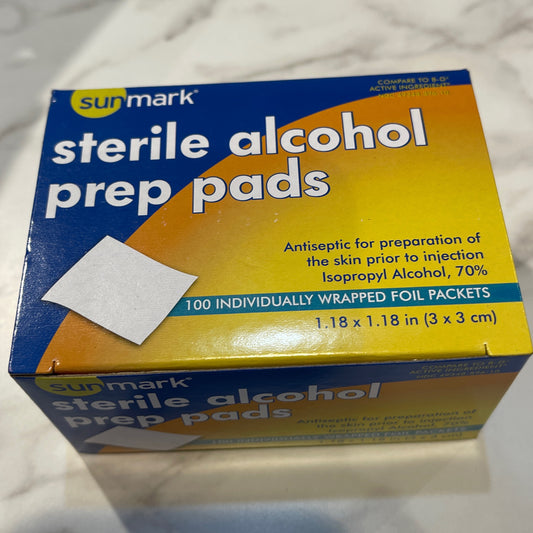 Alcohol prep pads