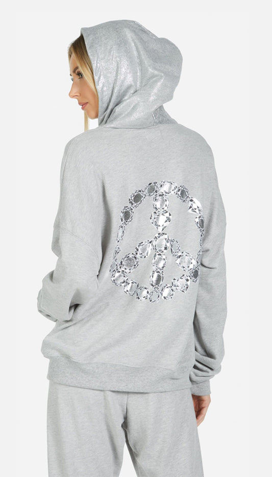 KOAS GREY HOODIE Lauren Moshi