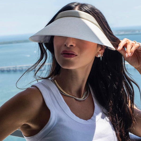 De la heart Visor white