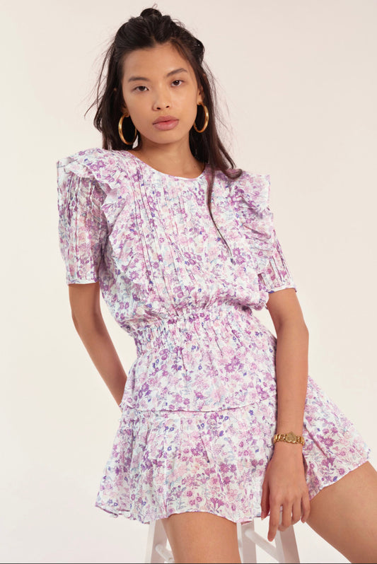 NATASHA DRESS PURPLE IRIS