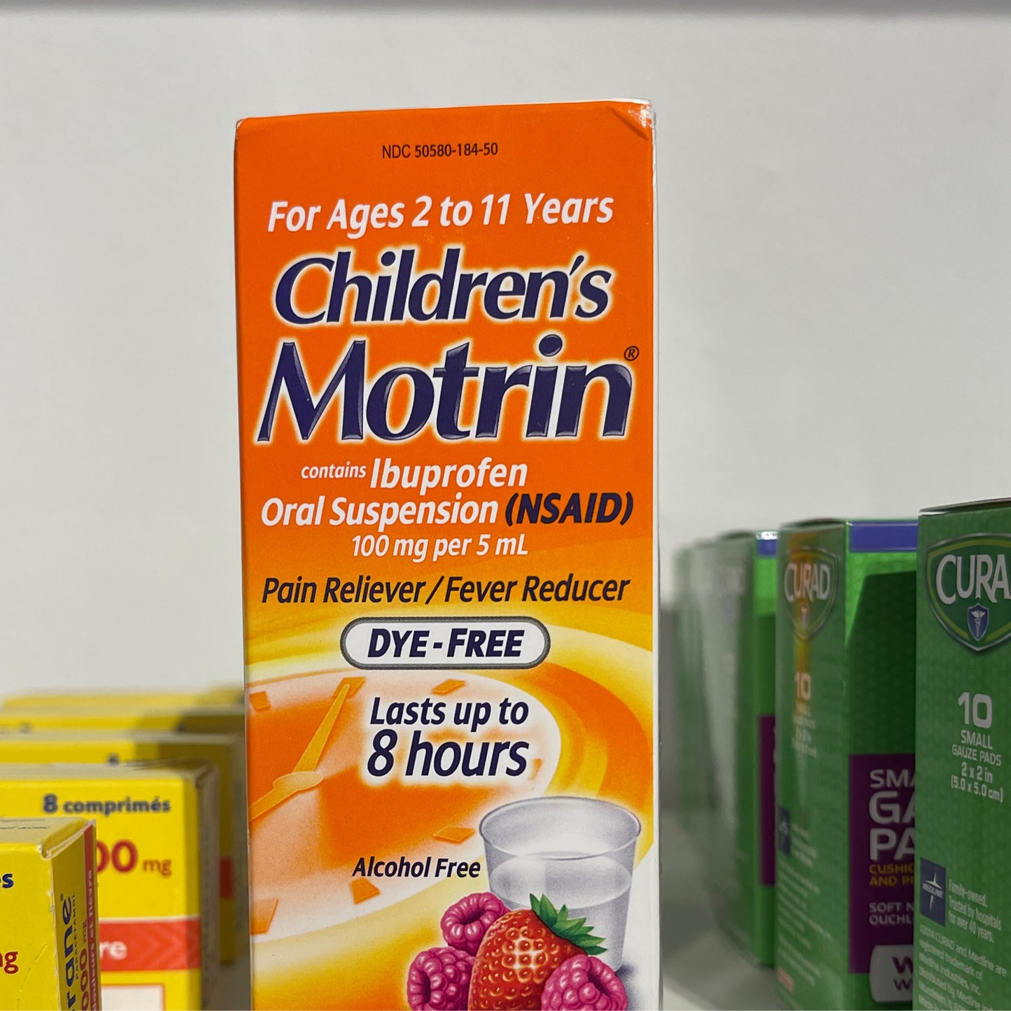 Motrin children’s100 mg per 5ml