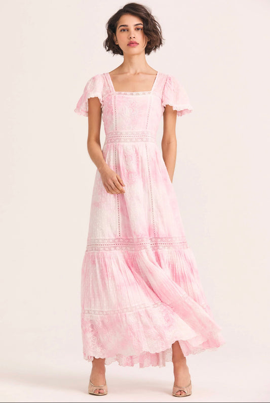 NORMA DRESS ISLANDS PINK